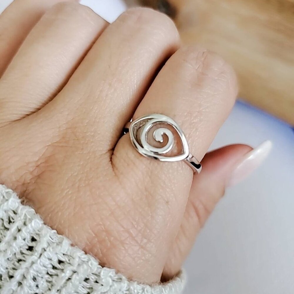 Sterling Silver Eye Ring, 925 Sterling Silver, Protection Ring, Luck Ring,